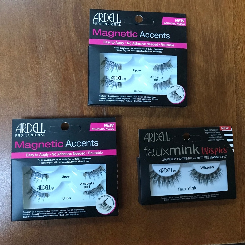 Ardell Professional Magnetic Accents/Lashes and Ardell Fauxmink Wispies